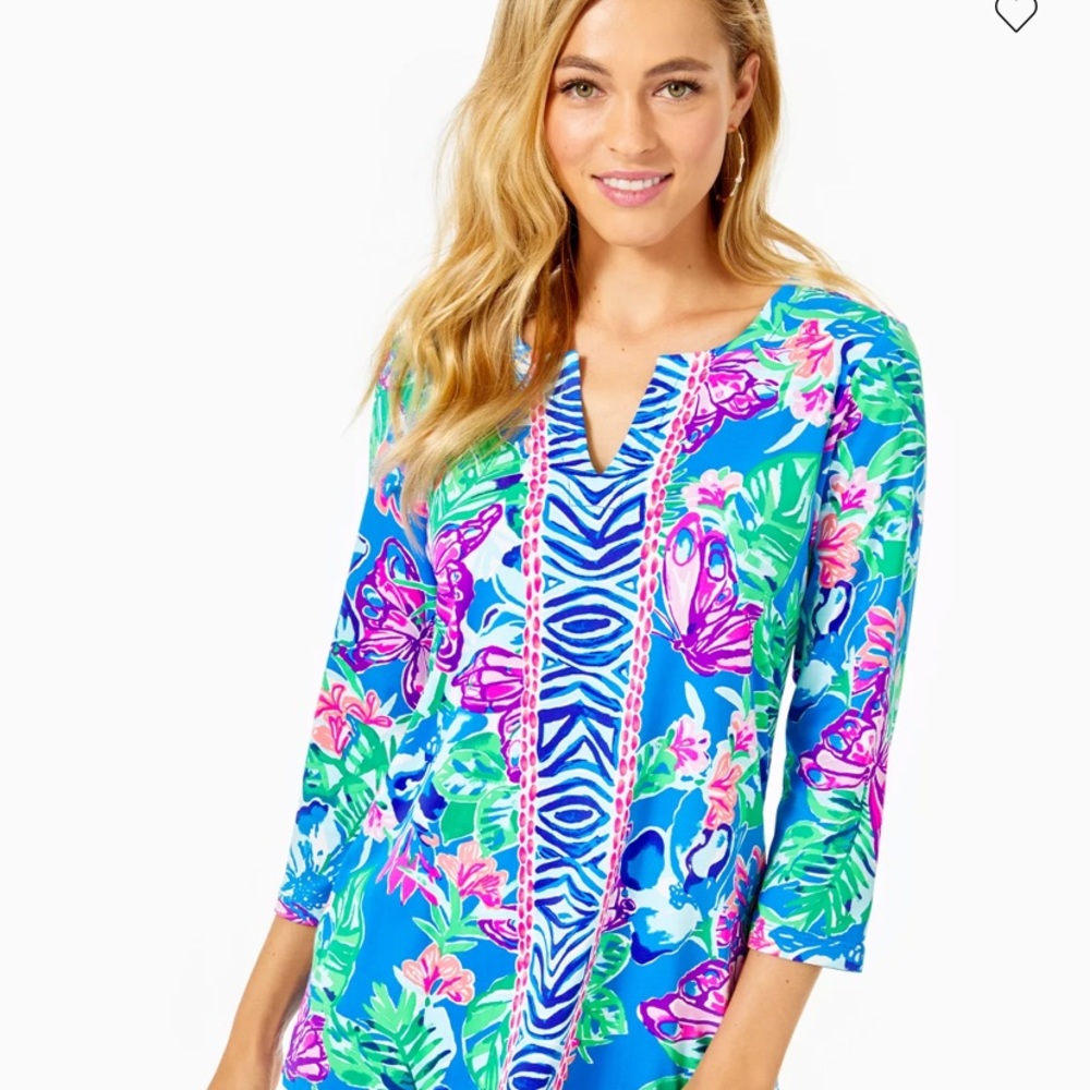 Lilly Pulitzer UPF 50 ChillyLilly Karina Tunic  XS